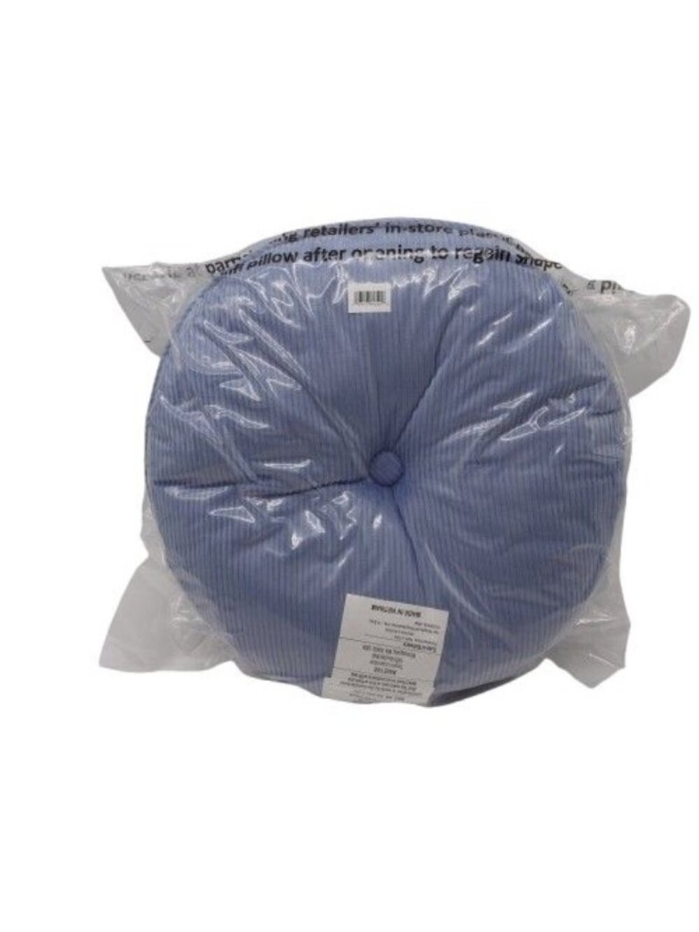 NIP Target Set of 2 Round Decorative Pillows Light Blue Home Decor Soft Comfy
